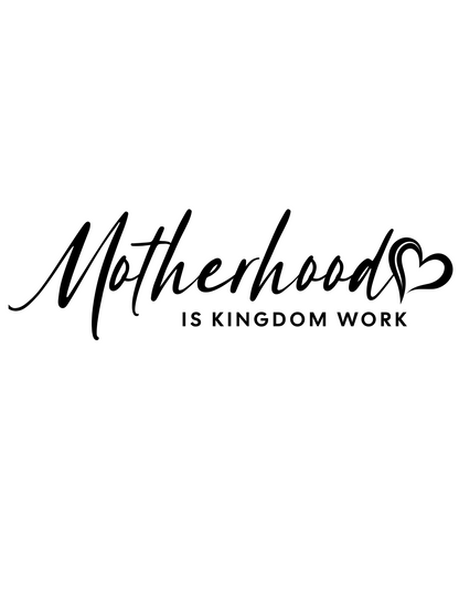 Motherhood is My Ministry/Kingdom Work Certified Organic Long Sleeve Shirt