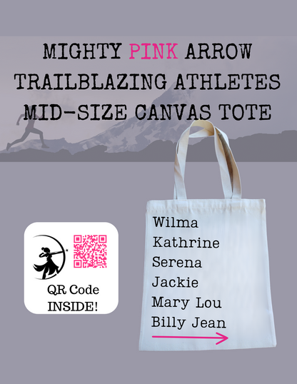 Exclusive "Might Pink Arrow" Interactive "Athletic Greats" Tote Bag