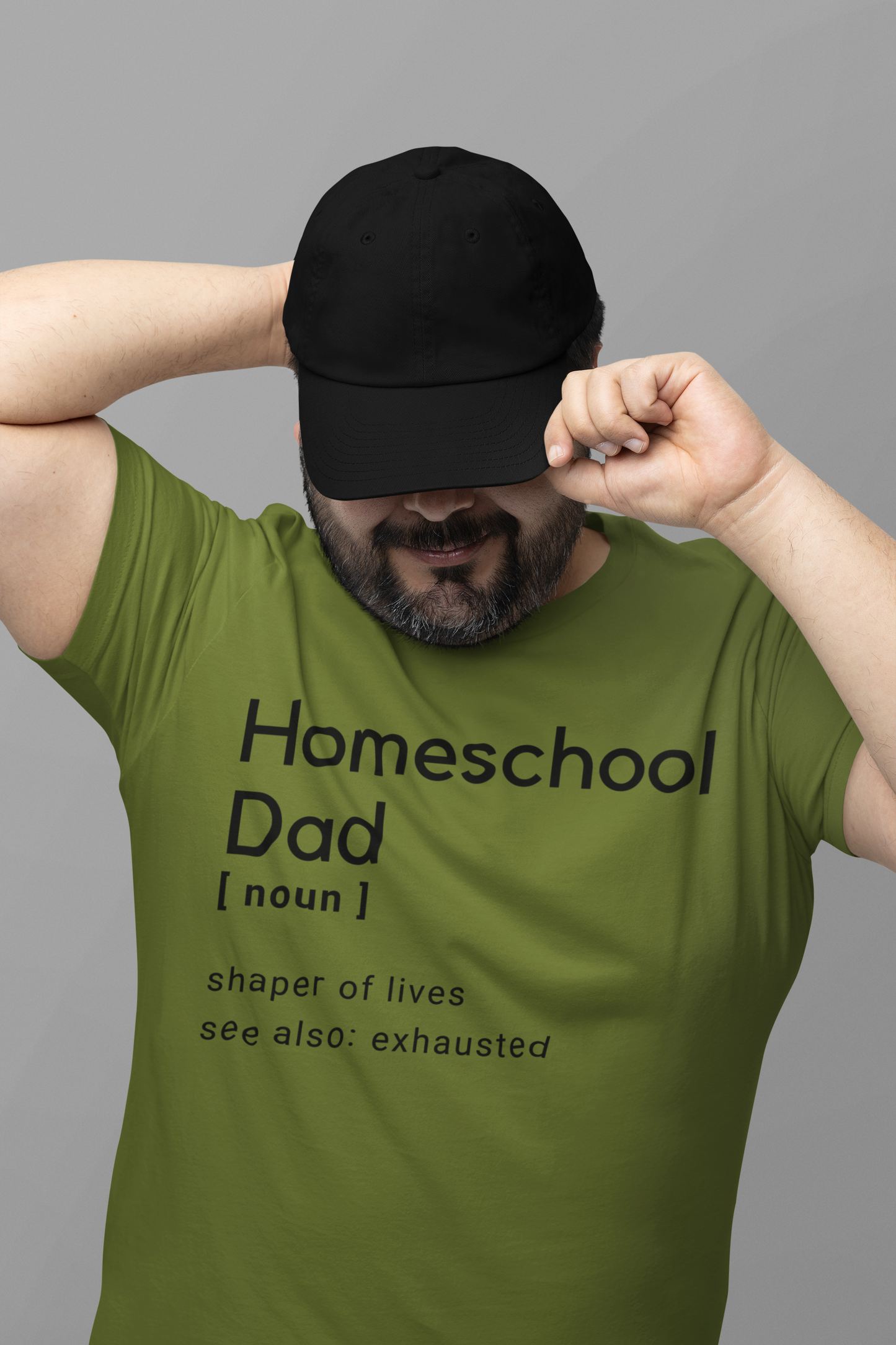 "Homeschool Dad" Certified Organic Short Sleeve Adult Shirt