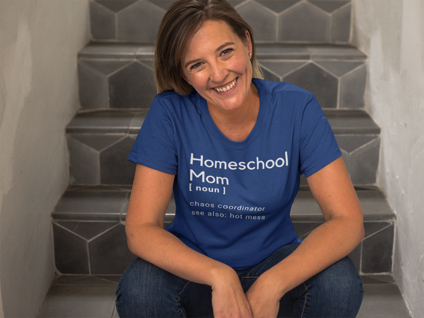 "Homeschool Mom" Certified Organic Short Sleeve Shirt