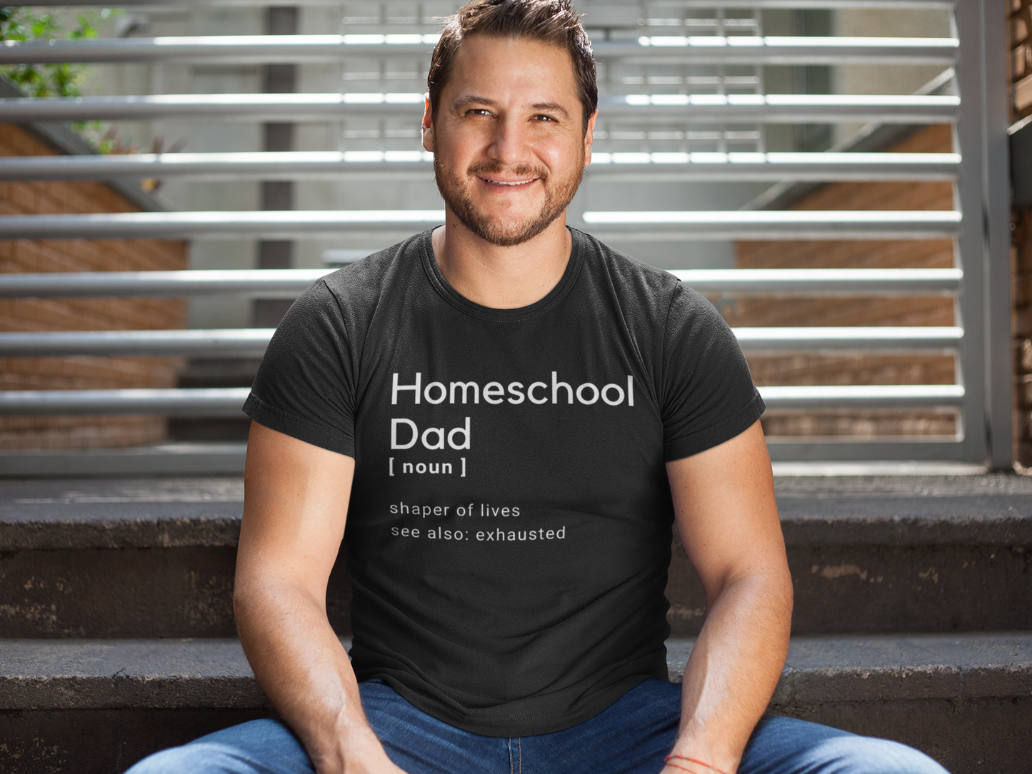 "Homeschool Dad" Certified Organic Short Sleeve Adult Shirt