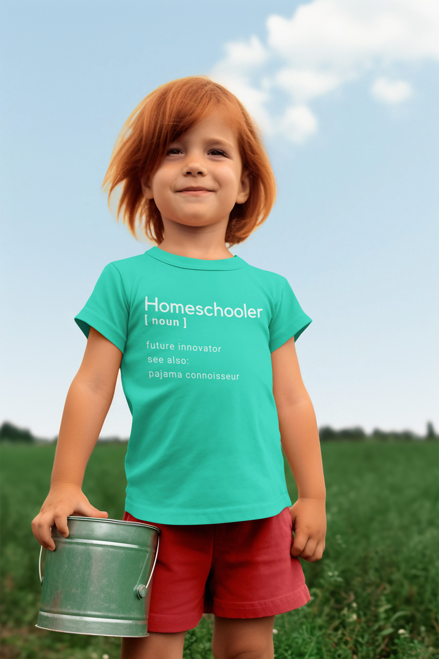 "Homeschooler" Certified Organic Short Sleeve Youth Shirt