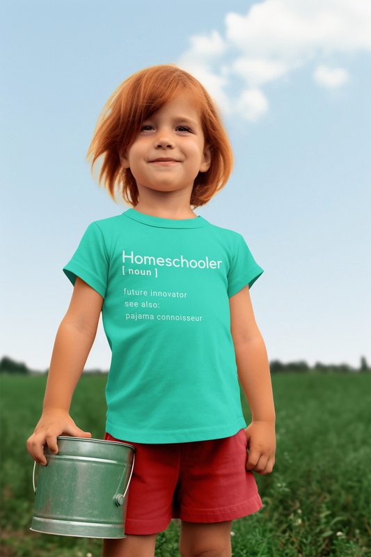 "Homeschooler" Certified Organic Short Sleeve Youth Shirt