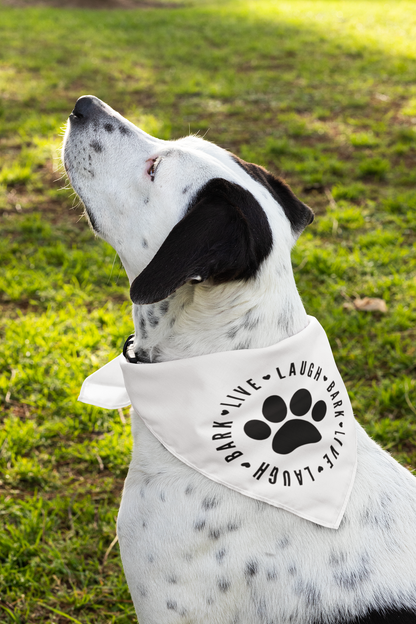 Dog Bandana-Live, Love, Bark