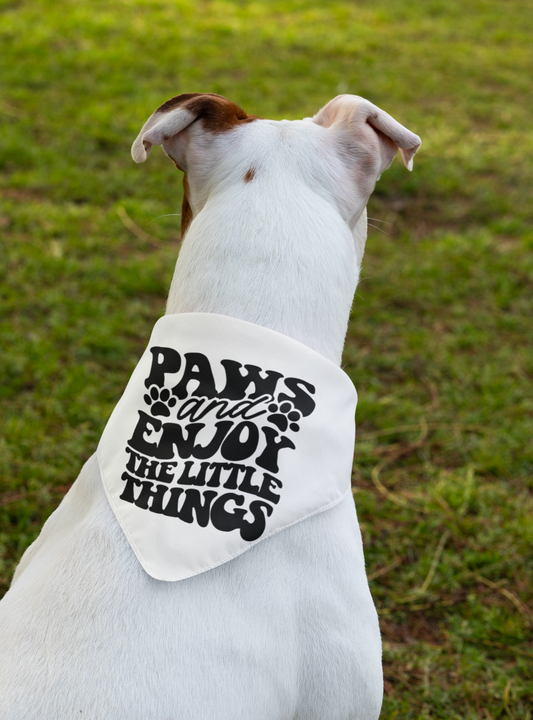 Dog Bandana-Paws and Enjoy