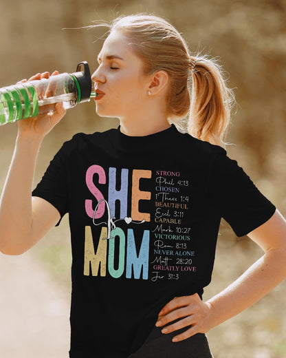 "She IS Mom" Certified Organic Short Sleeve Shirt